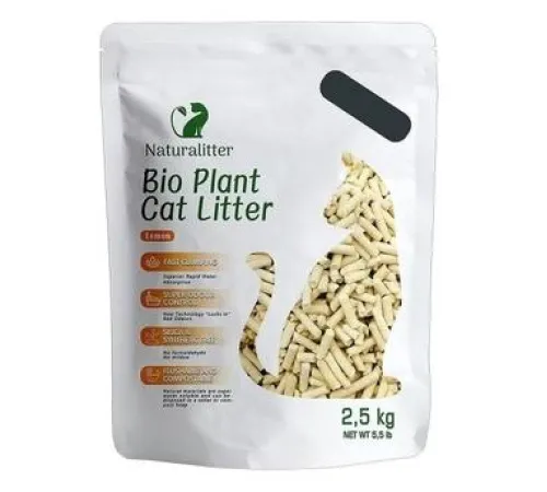 Naturalitter Bio Plant Cat Litter Лимон, 6 л (2,5 кг)