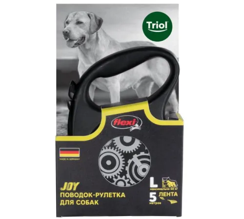 Triol Поводок-рулетка для собак Flexi Joy Motor, лента L