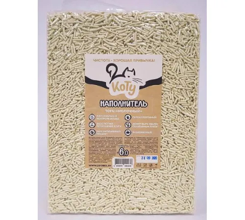 КОТУ Наполнитель TOFU Молочный 6 л