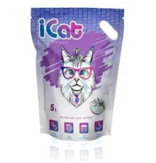 iCat Силикагелевый наполнитель Лаванда, 5 л