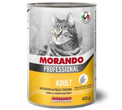 Morando Professional Cat Паштет с курицей и индейкой (консервы), 400 г