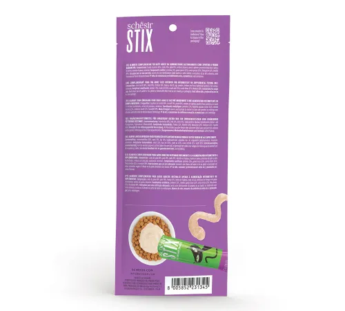 Schesir Stix Крем-лакомство с уткой, 15 г х 6 шт