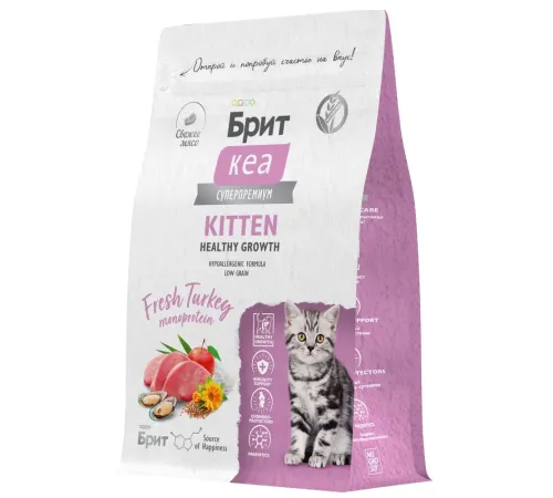 Брит Кеа Kitten Healthy Growth (Индейка), 400 г new