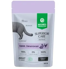 Nature's Protection SC Adult Sterilised (Кролик, куриная грудка, клюква в соусе), 85 г