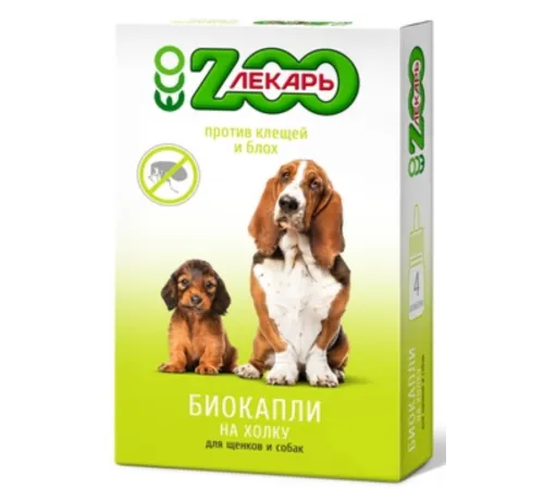 ЭКО ZOOЛЕКАРЬ БИОкапли для собак и щенков, 1 флакон