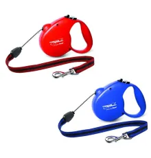 Поводок-рулетка Triol by Flexi Standart трос 5 м (M) синий