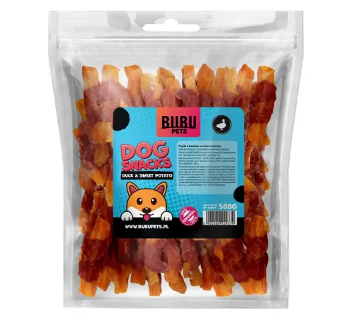Bubu Pets Картофель фри из сладкого картофеля, завернутый в утку, 500 г