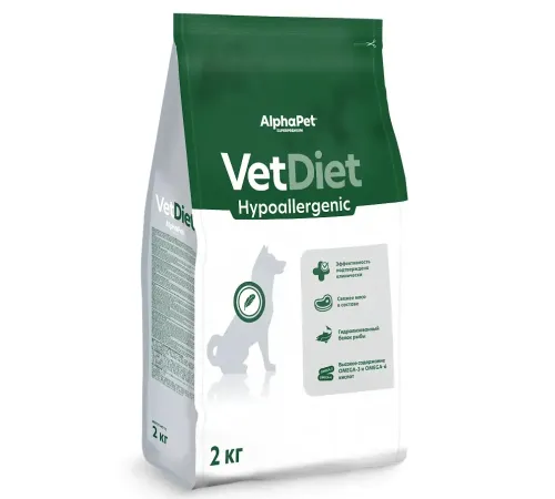 AlphaPet Vet Diet Dog Hypoallergenic, 2 кг
