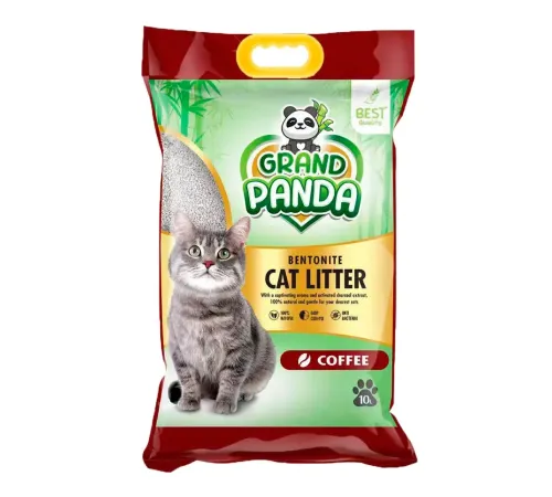 Grand Panda Бентонитовый наполнитель Кофе, 10 л