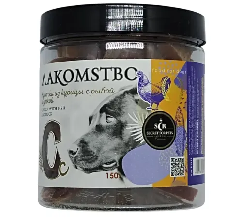 Secret Кусочки из курицы с рыбой и уткой, 150 г