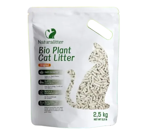 Naturalitter Bio Plant Cat Litter Оригинальный, 6 л (2,5 кг)