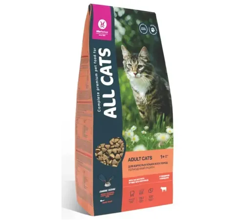 All Cats для взрослых кошек (Говядина и овощи), 350 г