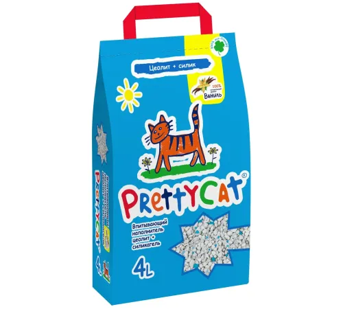 PrettyCat Наполнитель глиняный с део-кристаллами Aroma Fruit, 2 кг (4 л)