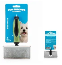 For Friends Щетка-пуходерка с каплей, рамка сталь, S, 6,2 см*17 см
