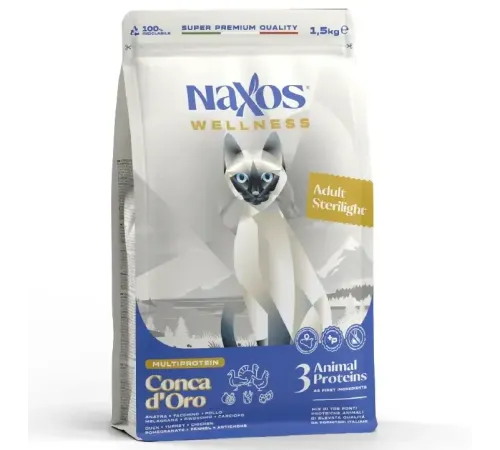 Naxos Wellness Adult Sterilight (Утка, курица, индейка), 300 г
