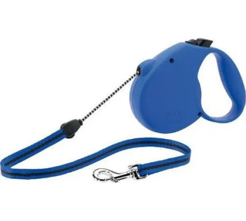Рулетка Flexi Standard M трос 5м., 20 кг синяя