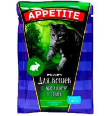 Appetite для кошек Кролик в соусе, 85 г х 30 шт (уп)