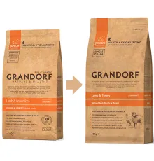 Grandorf Junior Medium & Maxi (Ягненок и индейка), 1 кг