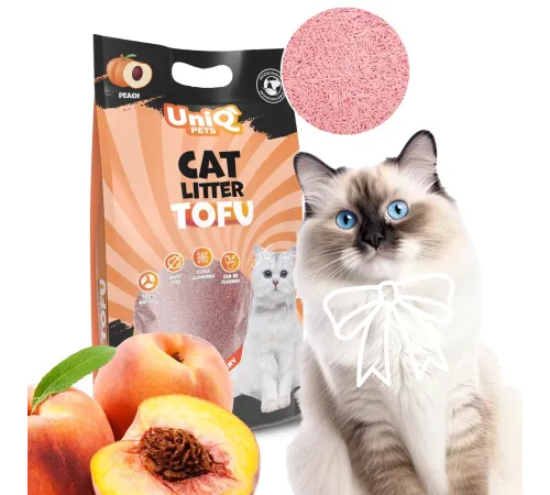 UniQ Pets Tofu Peach, 6 л (2,5 кг)