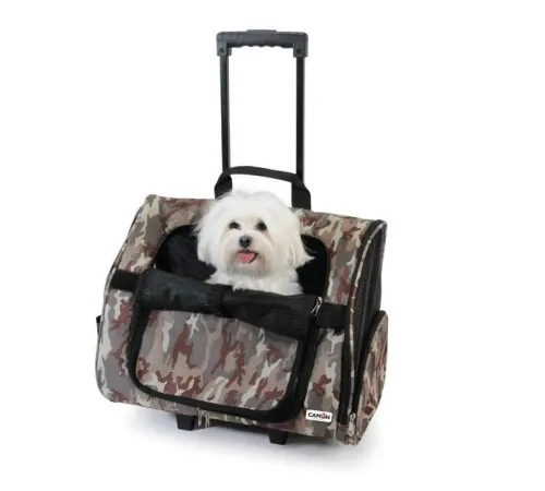 CAMON Сумка-переноска с ручкой на колесиках, 43 x 26 x 36 см