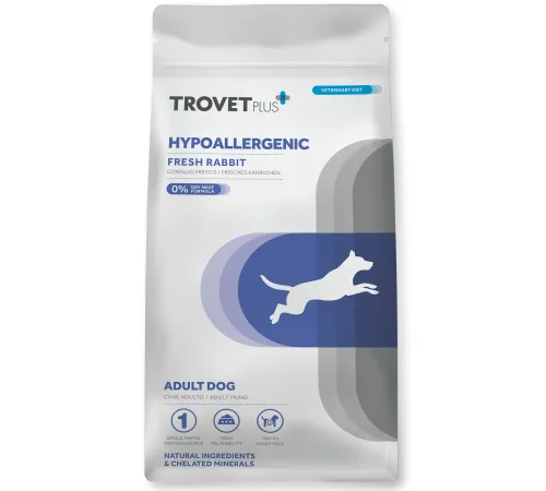 Trovet Plus Adult Dog Hypoallergenic (Кролик), 3 кг