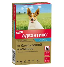 Elanco Адвантикс для собак от 4 до 10 кг, 1 пипетка