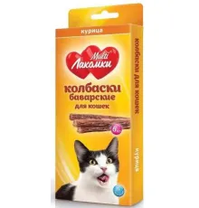 MultiЛакомки Колбаски баварские из курицы для кошек 6 шт