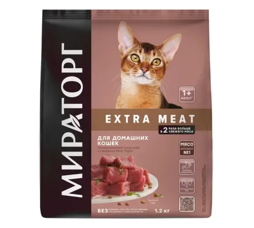Мираторг Extra Meat для домашних кошек (Говядина), 400 г