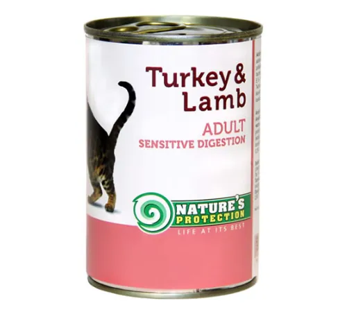 Nature's Protection Cat Sensible Digestion Turkey & Lamb (Индейка, ягненок) 100 гр
