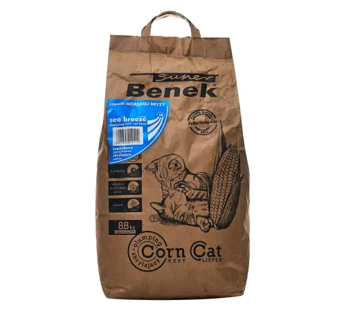 Super Benek Corn Cat кукурузный (Морской бриз), 14 л