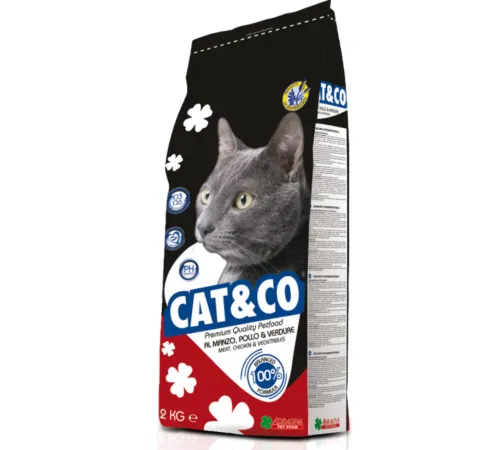Cat&co Adult Mix (Говядина и курица), 20 кг