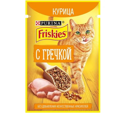 Friskies для кошек (Курица и гречка в подливе) 75 г х 10 шт