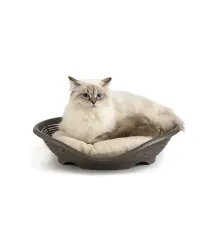Bama pet Лежанка Pasha, с подушкой, антрацит