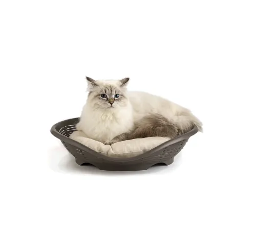 Bama pet Лежанка Pasha, с подушкой, антрацит