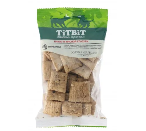 ТИТБИТ Начос в мясной глазури для собак, 130 г