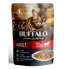 Mr. Buffalo Cat Adult (Говядина в соусе), 85 г