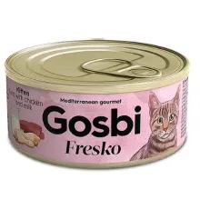 Gosbi Fresko Kitten (Тунец, курица и молоко) 70 г
