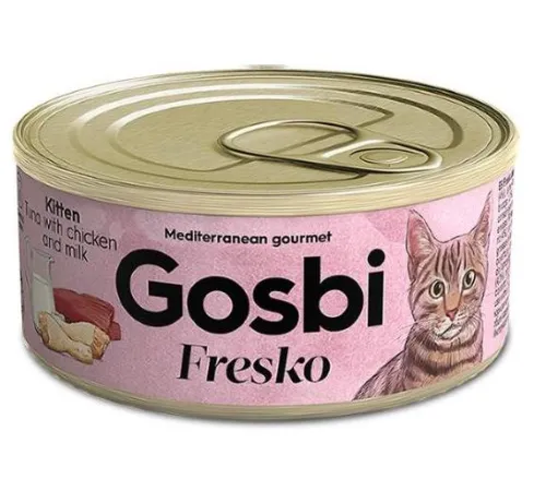 Gosbi Fresko Kitten (Тунец, курица и молоко) 70 г