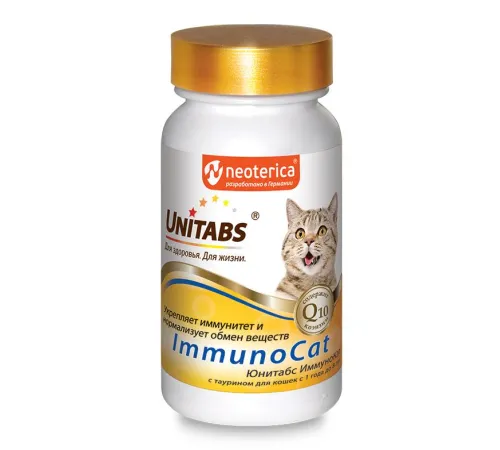 Neoterica UT ImmunoCat с Q10 для кошек, 120 таб.