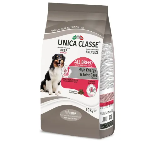 Unica Classe Adult All Breeds High Energy (Говядина), 10 кг