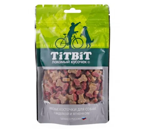 ТИТБИТ Косточки мясные с индейкой и ягненком, 145 г