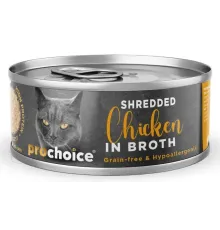 Prochoice Deluxe Shredded Курица в бульоне для кошек, 70 г
