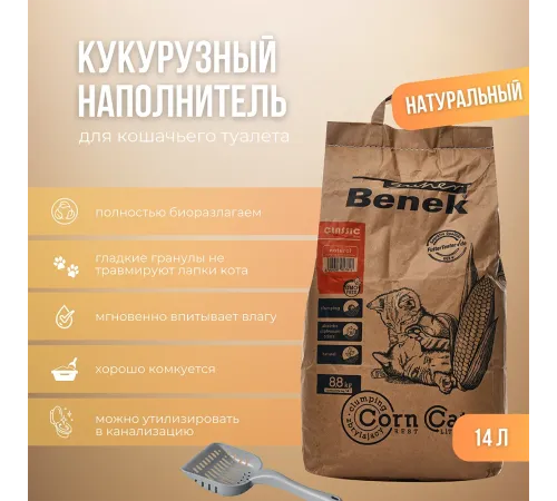Super Benek Corn Cat кукурузный, 7 л
