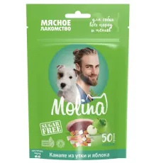 Molina Лакомство для собак Канапе из утки и яблока, 50 г