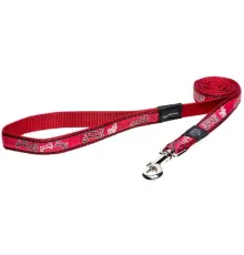 Поводок Rogz Fancy dress Red Bone L 20 мм/1,4 м