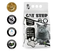Cat Step Наполнитель белый Compact White Carbon, 5 л