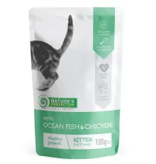 Nature's Protection Консервы Kitten (Океаническая рыба, курица), 100 г