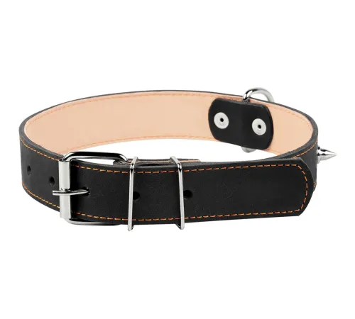 Collar двойной с шипами Black 35 мм, 48-63 см