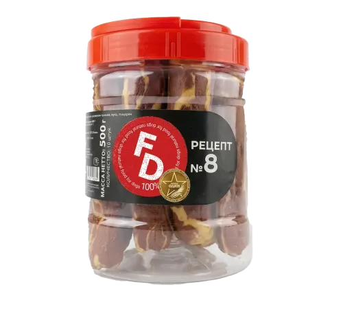 For Dogs Рецепт №8 Мраморный дакбул, 500 г