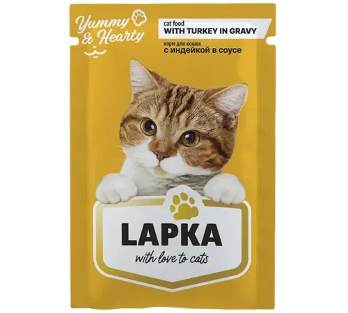 Lapka Консервы для кошек (Индейка), 85 г х 28 шт (уп)
